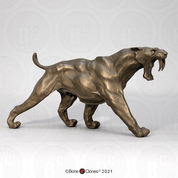 Sabertooth Cat Sculpture by Jim Kagel